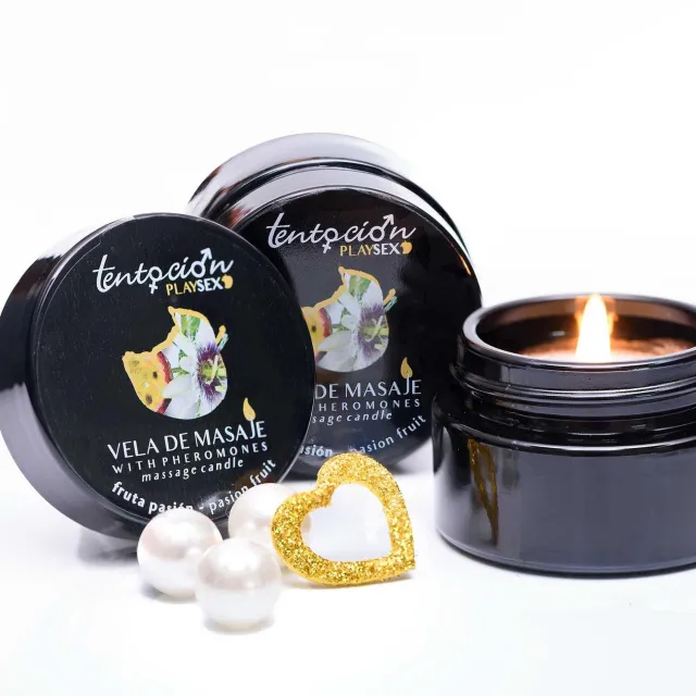 Массажная свеча Tentación Play Sex Passion Fruit, 20 мл
