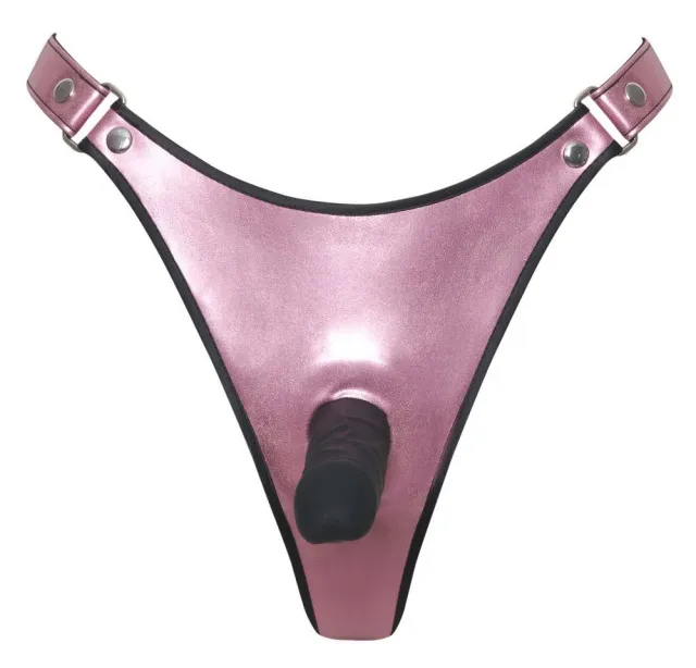 Страпон Bad Kitty Thong+Dildo, S/M (черный)