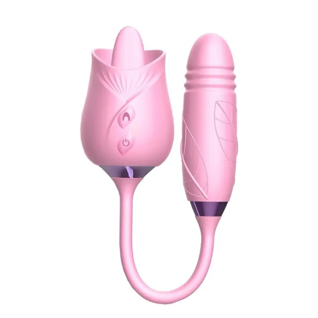 Стимулятор клітора та піхви Martinella Double Tongue Stimulator (рожевий)