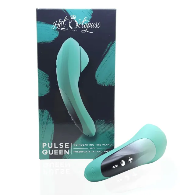 Вибратор Hot Octopuss Pulse Queen, 18 см (зелёный)