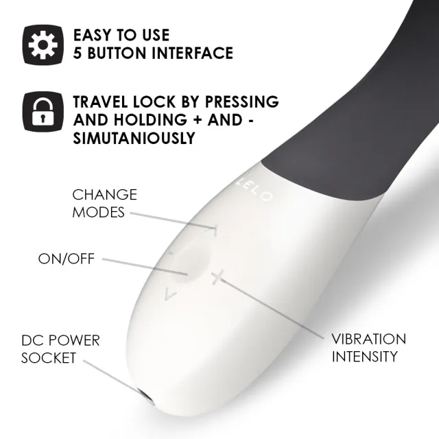 Вибратор Lelo Mona Wave, 19,5 см (черный)