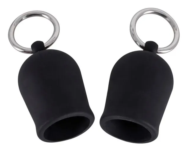 Помпи для сосків Orion Black Velvets, 4 см (чорний)