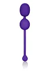 Вагінальні кульки CalExotics Rechargeable Dual Kegel, 9 см (фіолетовий)