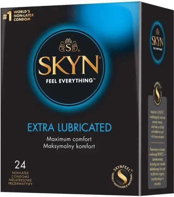 SKYN Extra Lube - Prezerwatywy, Przezroczysty, 18 cm
