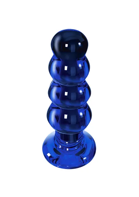 Анальная пробка Radiant Glass Buttplug, 11.5 см (синий)