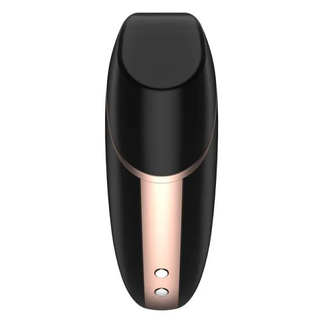 Satisfyer Love Triangle - Bezdotykowy stymulator łechtaczki z wibracjami, Czarny, 14, 5 cm