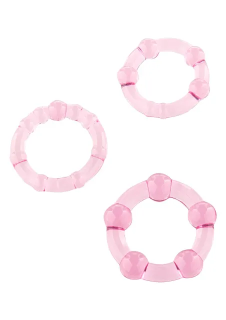 Scala Selection Stay Hard Rings - Pierścienie erekcyjne, Różowy, 3.8 cm