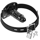 Fetish Tentation Penis Gag T2 - Knebel z dużym dildo, Czarny, 9 cm
