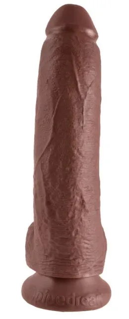 Pipedream King Cock with Balls 9 -, Brązowy, 22.9 cm