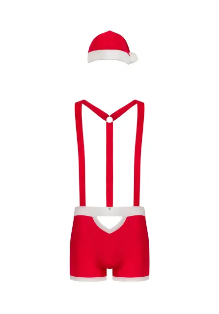 Костюм Санты Obsessive Mr Claus Set, S/M (красный)