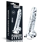 Фалоімітатор Flawless Clear Dildo 7.5', 19 см (прозорий)