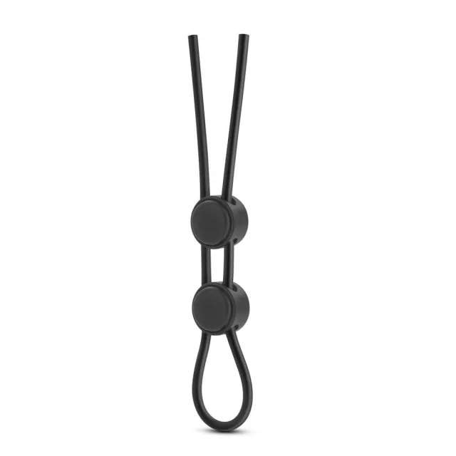 Ерекційне кільце Stay Hard Silicone Double Loop Cock Ring 22.9 см (чорний)