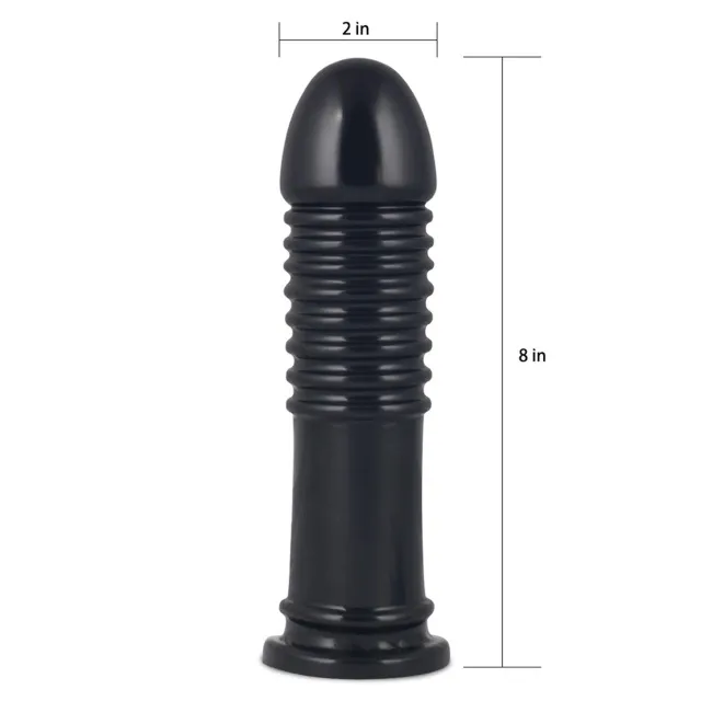 Большая анальная пробка LoveToy King-Sized, 21см (черный)