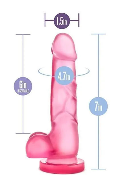 Фаллоимитатор Blush B Yours Sweet N Hard, 17.8 см (розовый)