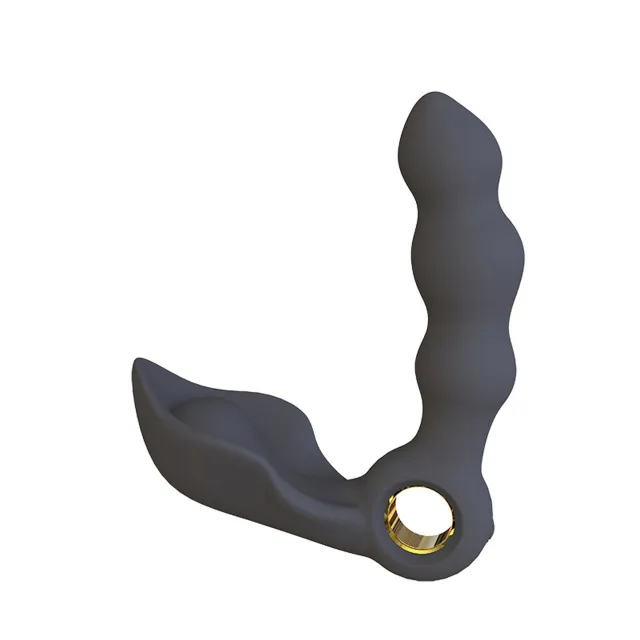 Boss Series Angelo Male Prostate Triple - Stymulator prostaty, Czarny, 13, 7 cm