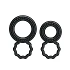 Ерекційне кільце Baile Cock Rings, набір 2 шт (чорний)