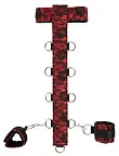 БДСМ-набор Bad Kitty Neck Restraint And Handcuffs (красный)