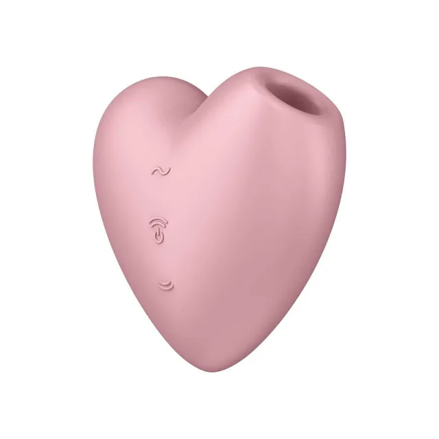 Вакуумний стимулятор клітора з вібрацією Satisfyer Cutie Heart (рожевий)