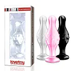 Lovetoy Glass Romance - Szklane dildo, Czarny, 11.3 cm