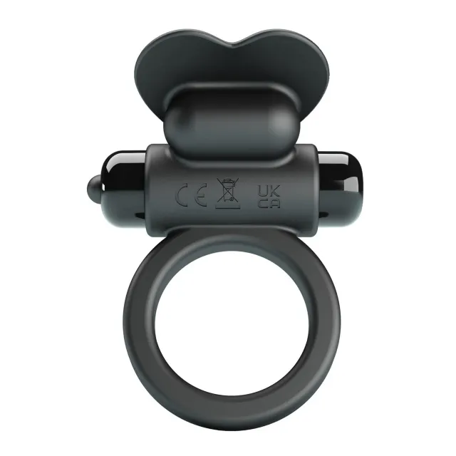 Віброкільце Pretty Love Vibrant Penis Ring Debonaire, 8,5 см (чорний)