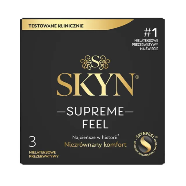 SKYN Supreme Feel - Prezerwatywy, Przezroczysty, 19 cm