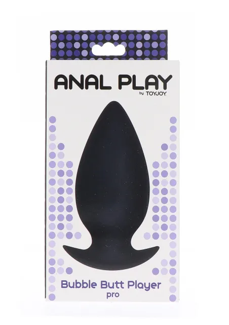 Анальная пробка Toy Joy Bubble Butt Player Pro, 11 см (черный)
