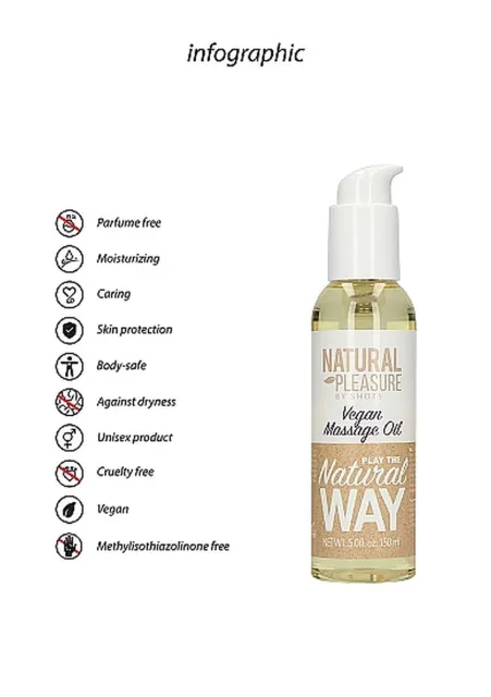 Массажное масло Natural Pleasure Vegan Oil, 150 мл
