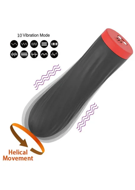 B - Series Magic Rechargeable Silicone Touch - Wibrator, Czarny, 8.5 cm
