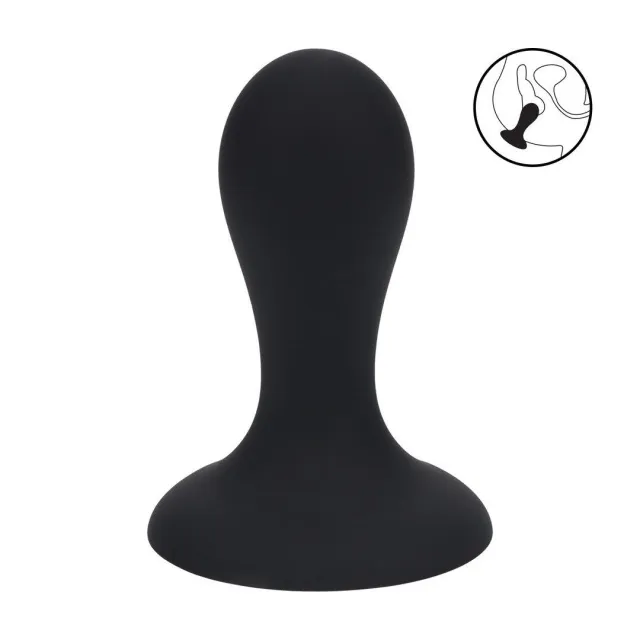 Анальная пробка Levelz Single Rattle Liquid, 8.5 см (черный)
