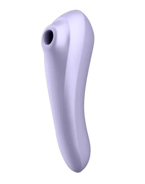 Вибратор с вакуумным стимулятором клитора Satisfyer Dual Pleasure (сиреневый)