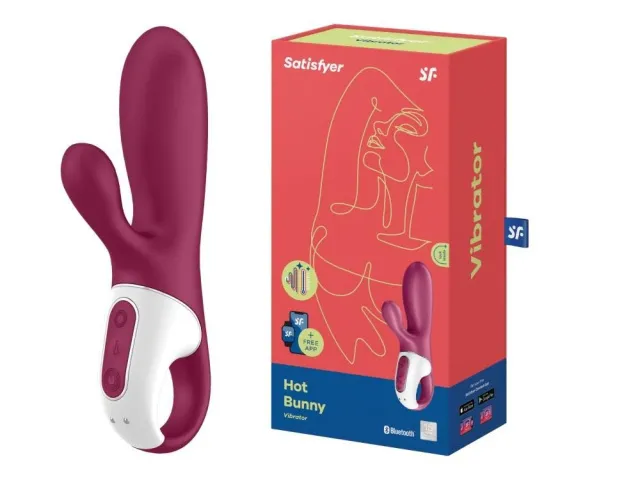 Вибратор-кролик Satisfyer Hot Bunny, 17,5 см (бордовый)