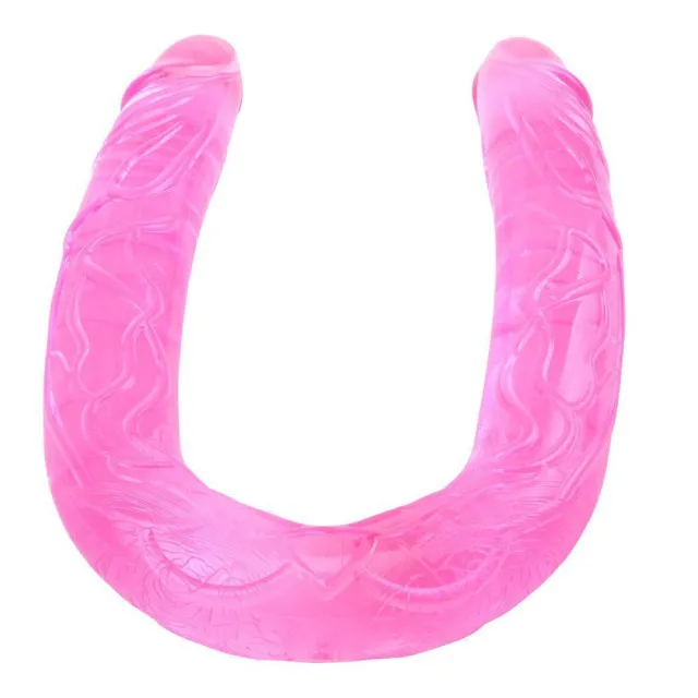 Фаллоимитатор HI-Basic Jelly Flexible Double Dong, 51 см (розовый)
