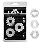 Набір ерекційних кілець GK Power Gear Up Rings Clear, 3 шт (прозорий)