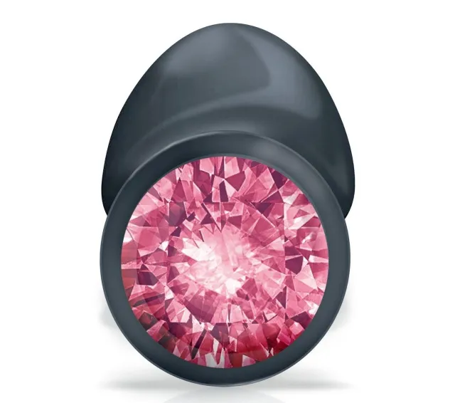 Анальна пробка з кристалом Dorcel Geisha Plug Ruby M, 8 см (рожевий)