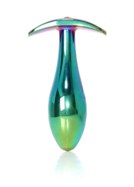 Анальная пробка с кристаллом B - Series HeavyFun Plug-Jewellery, 9.2 см (розовый)
