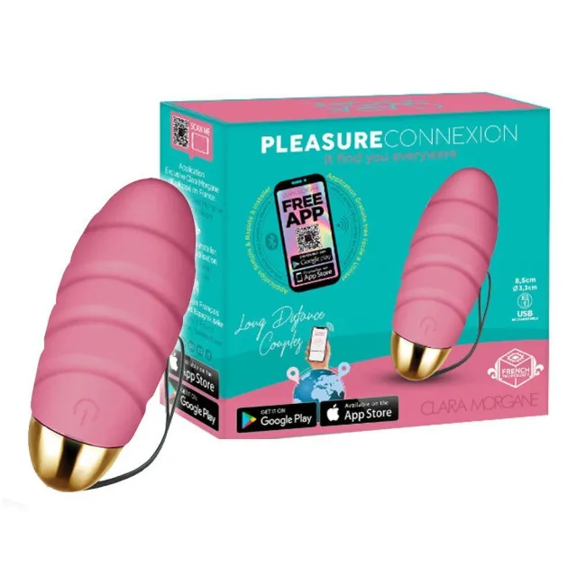 Віброяйце Clara Morgane Pro Pleasure Connexion, 8,5 см (рожевий)