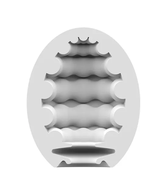 Мастурбатор яйцо Satisfyer Egg Single Riffle (белый)