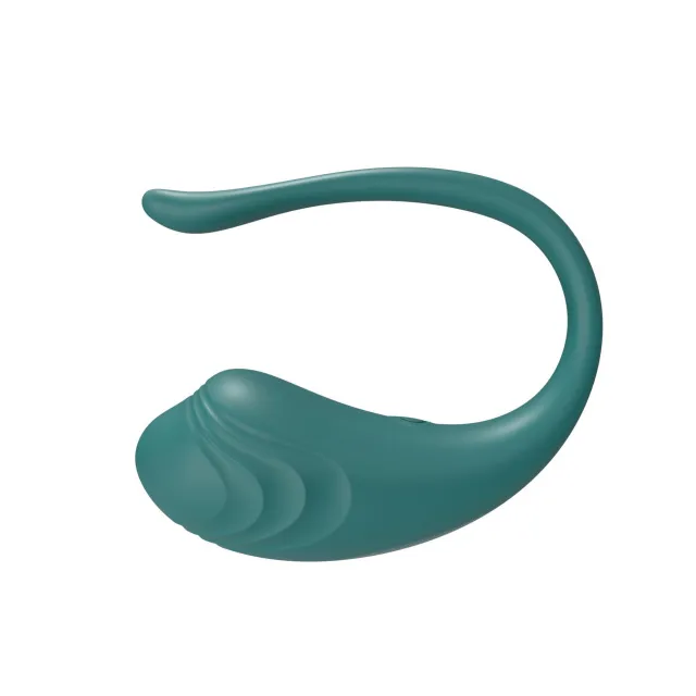 B - Series Cute Little Tadpole Egg - Wibrujące jajko, Zielony, 9.5 cm