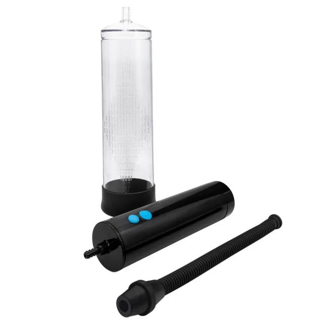 B - Series Power Powerpump USB Rechargeable Electric Vacuum Pump - Pompka do penisa B -, Przezroczysty, 22 cm