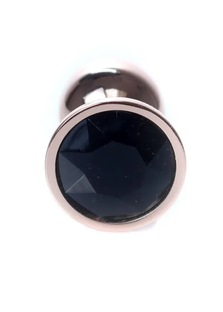 Анальная пробка B - Series HeavyFun Plug-Jewellery с кристаллом, 7 см (черный)