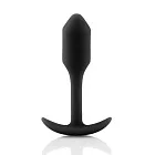 Анальная пробка B-Vibe Snug Plug 1, 8,6 см (черный)