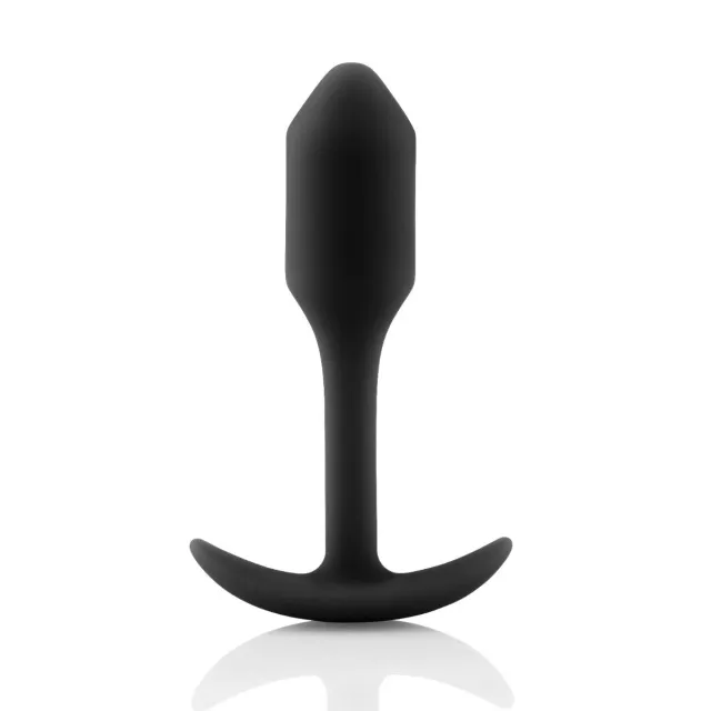 Анальная пробка B-Vibe Snug Plug 1, 8,6 см (черный)