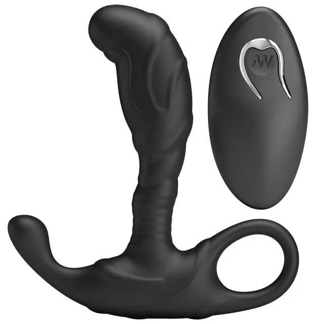 Mr. Play Remote Control - Stymulator prostaty, Czarny, 11.5 cm