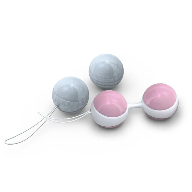 Lelo Luna Beads -, Różowy-Niebieski, 8.9 cm