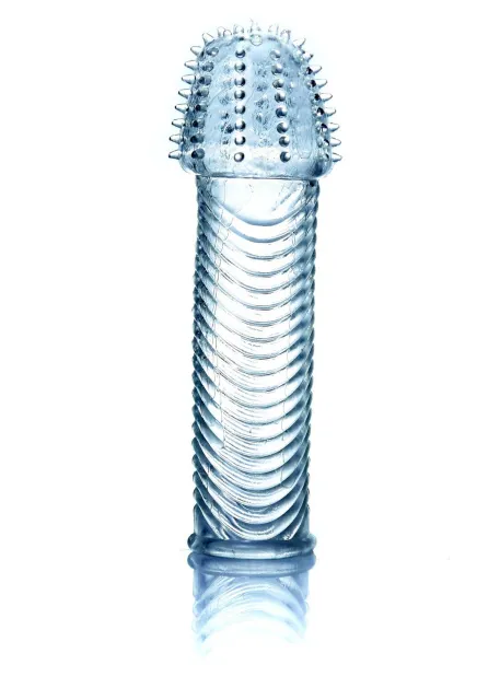Boys of Toys Stymulator-Penis Sleeve - Nakładka na penisa B -, Przezroczysty, 14 cm