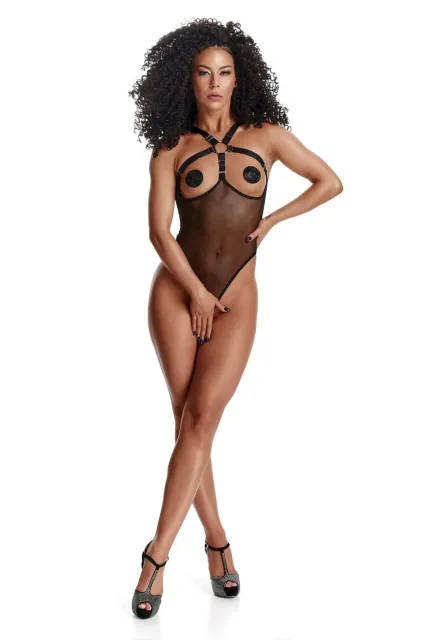 Боді LadyX Abril, XL (чорний)