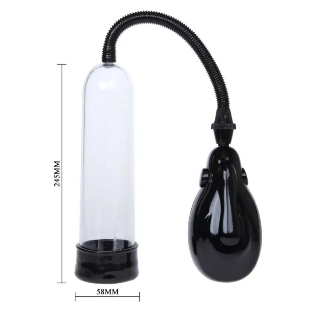 BAILE Automatic air pump machine - Pompka do penisa, Przezroczysty, 24.5 cm