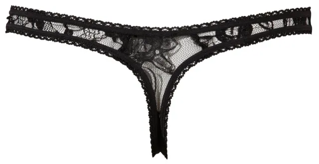 Cottelli LINGERIE Cottelli Collection Crotchless String - Majtki stringi, M