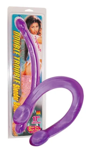 Двухсторонний фаллоимитатор You2Toys Double Trouble, 28 см (фиолетовый)
