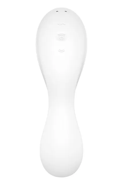 Вакуумный стимулятор клитора с вибрацией Satisfyer Curvy Trinity 5+ (белый)